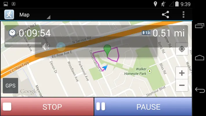 JogTracker android App screenshot 2