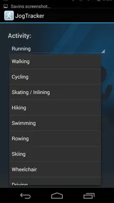 JogTracker android App screenshot 4